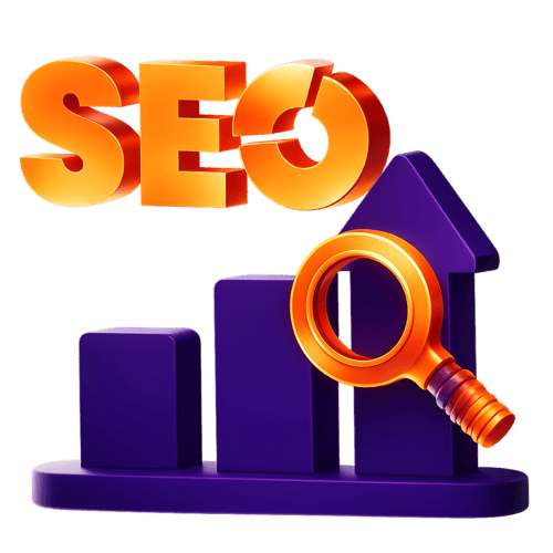 גרף עליה עם כיתוב SEO